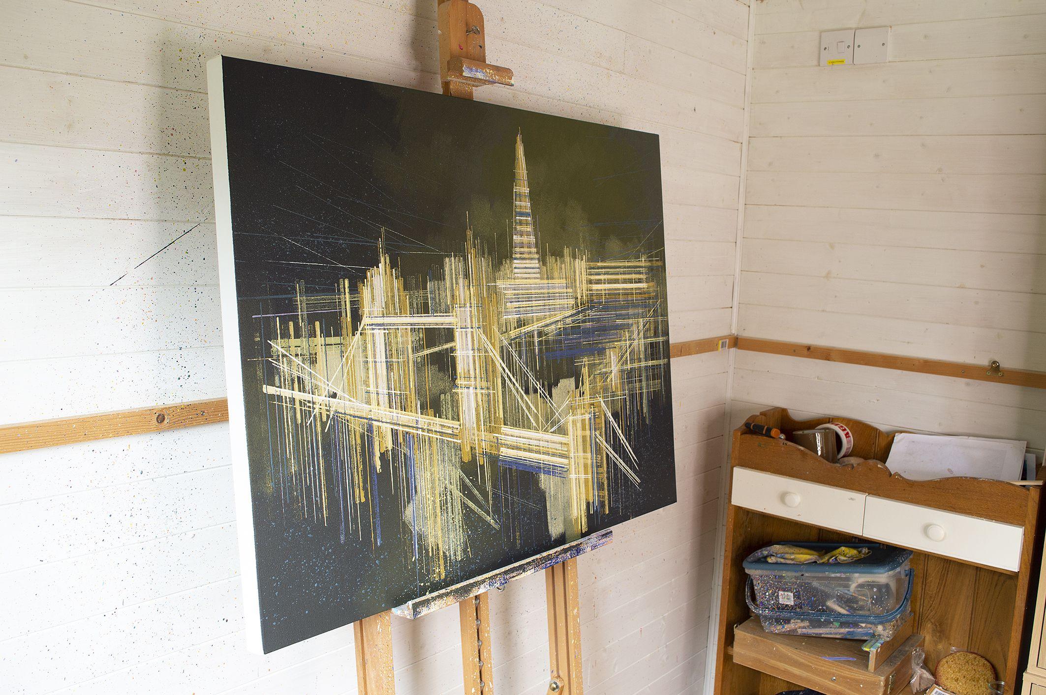 Tower Bridge On A Summer's Night, Painting, Acrylic on Canvas 3