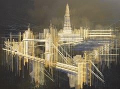Tower Bridge On A Summer's Night, Painting, Acrylic on Canvas