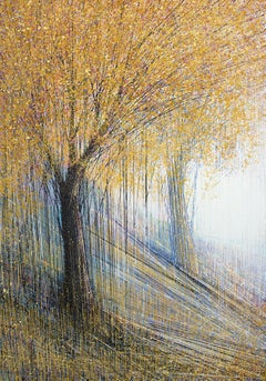 Trees In Autumn, Painting, Acrylic on Canvas