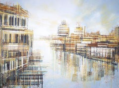 Venice - The Grand Canal, Painting, Acrylic on Canvas