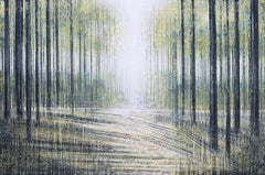 White Light Through Trees, Painting, Acrylic on Canvas