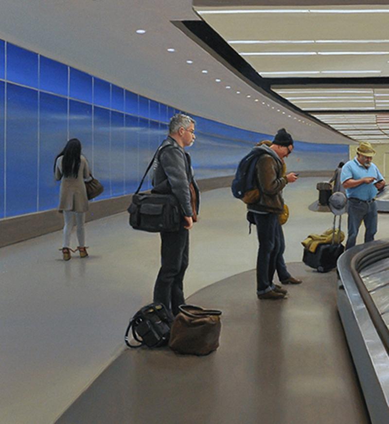 John F. Kennedy International Airport - Painting by Marc Trujillo