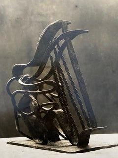 Fotografia d'epoca alla gelatina d'argento Jacques Lipchitz Scultura in bronzo Foto firmata