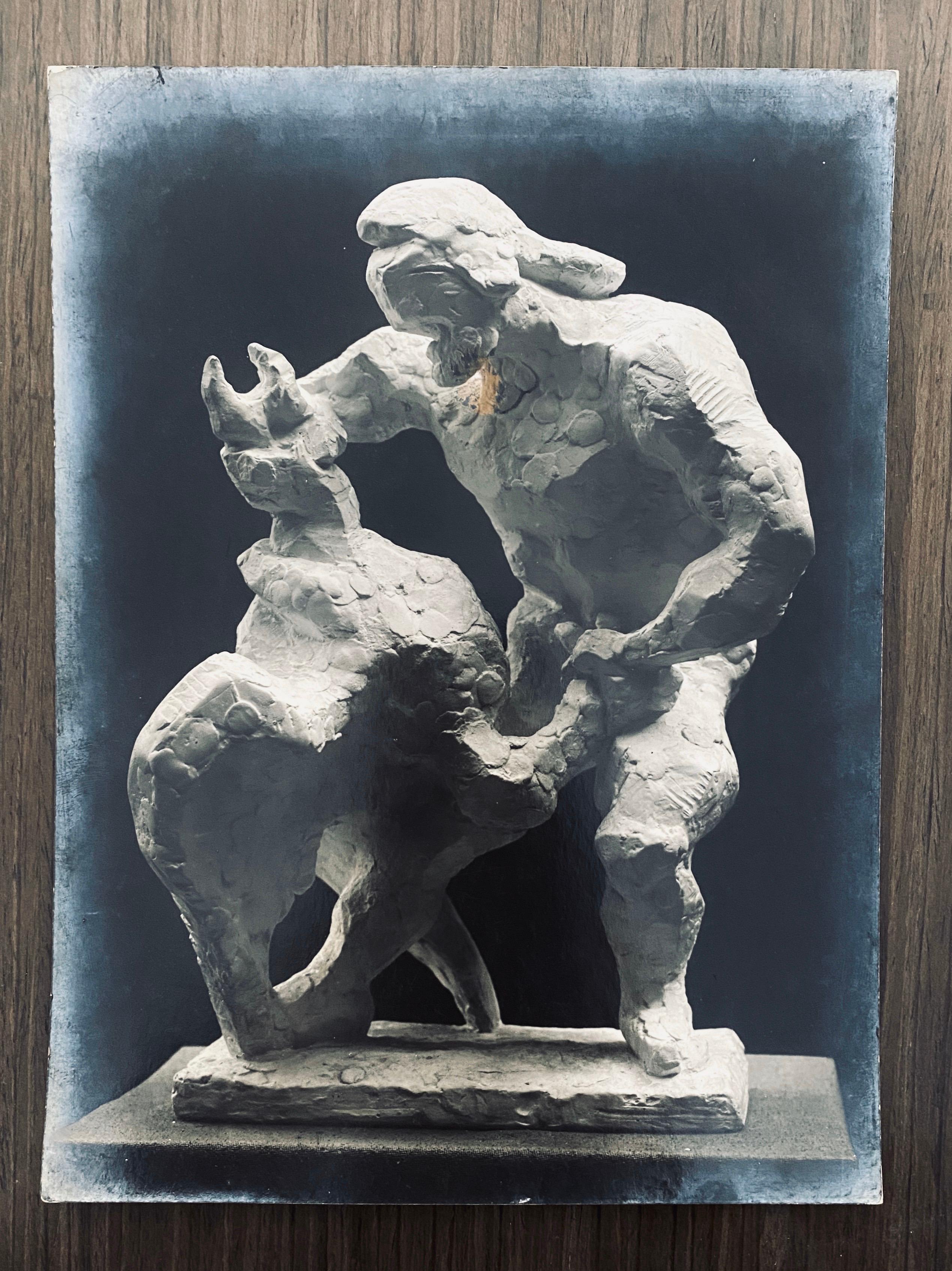 Photographie vintage de sculpture de Jacques Lipchitz signée en vente 2