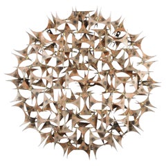 Marc Weinstein Mid-Century Modern Brutalist "Esperanto" Abstract Wall Sculpture