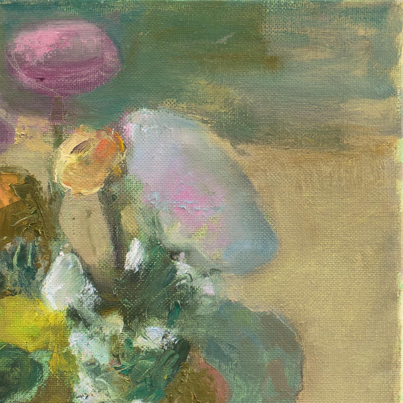 'Still Life of Flowers', Laguna Beach, PAFA, Classical Realism - Contemporary Painting by Marc Whitney