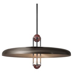Marc Wood Apollo Pendant Large, Luxury Light, Aged Brass & Marble