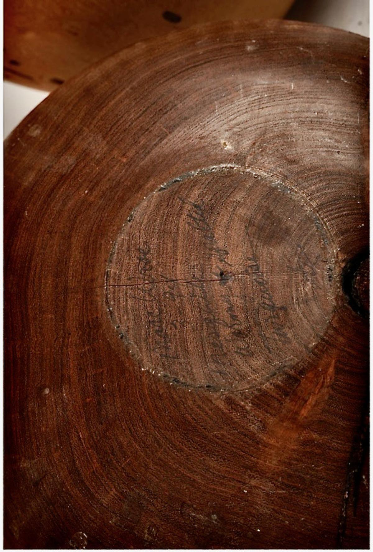 Marc Wroe Turned and Turquoise Inlaid Wood Vessel, III For Sale 1