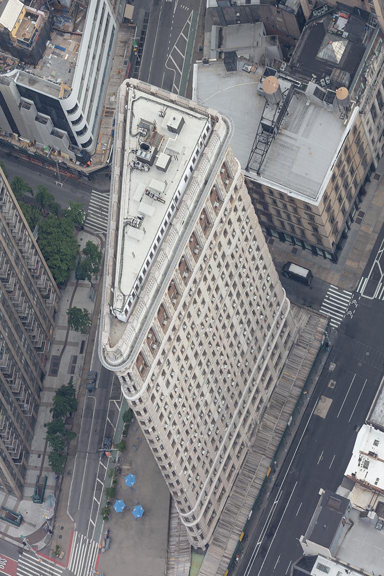 Marc Yankus Color Photograph - Flatiron from Above