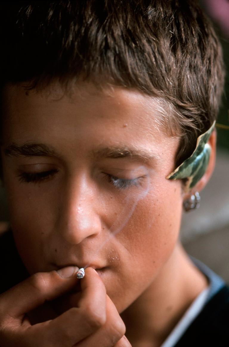 Marc Yankus Portrait Photograph - Miro Smoking