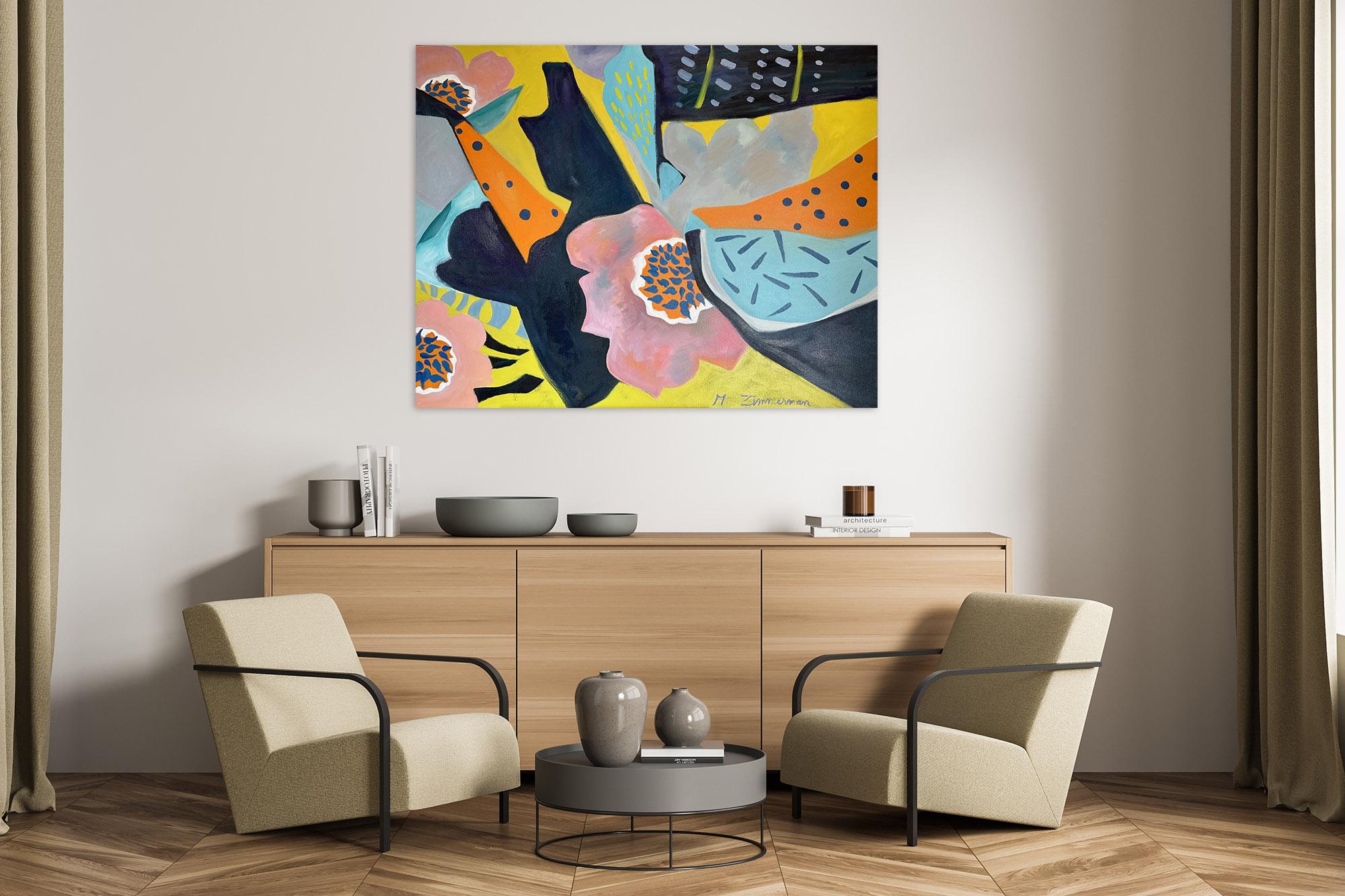 5 Easy Pieces - Abstract Painting by Marc Zimmerman For Sale 4