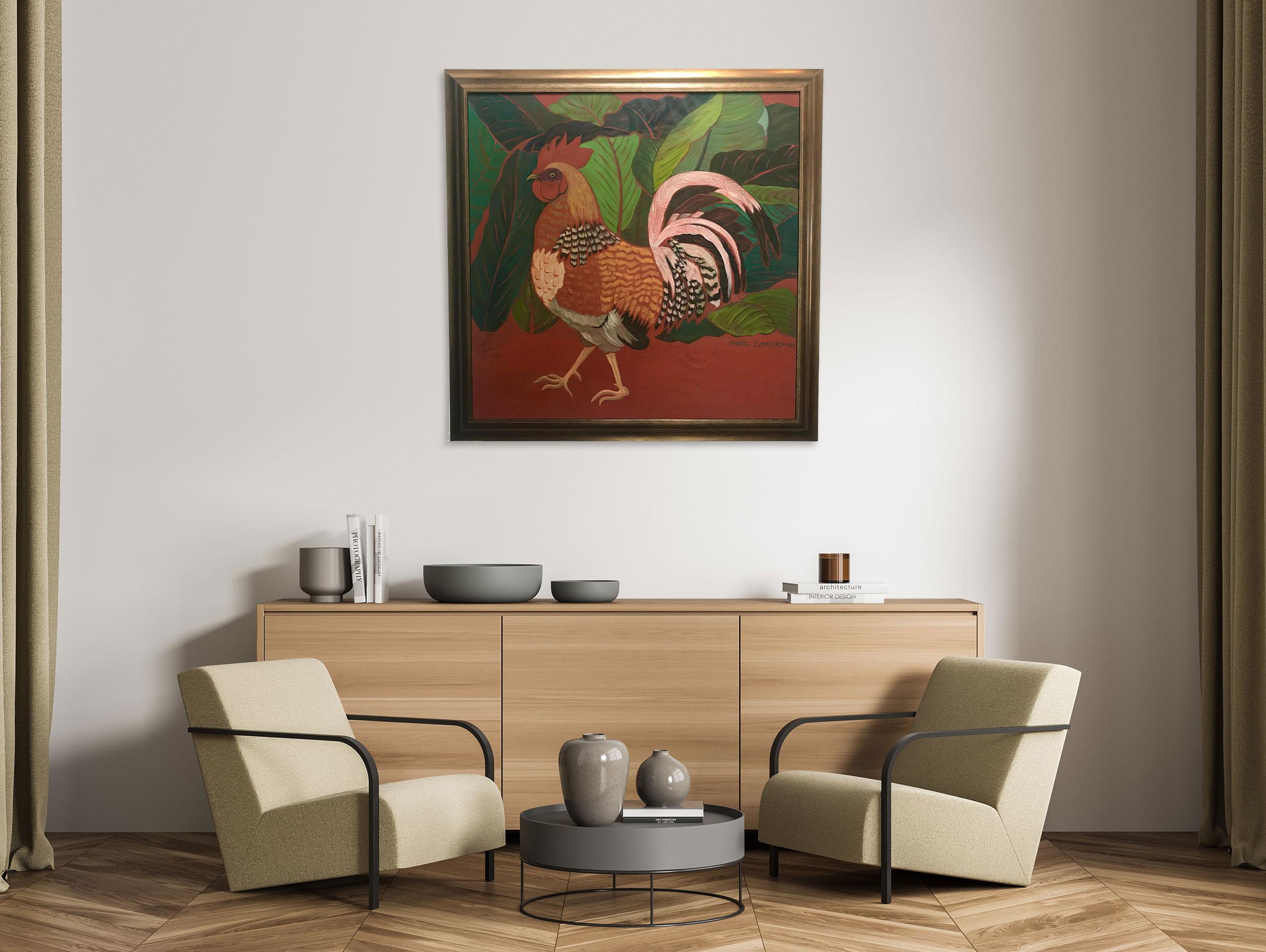Arent I Pretty – Tiergemälde – Öl auf Leinwand von Marc Zimmerman im Angebot 1