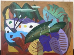 Palette d'artistes - Peinture de paysage - Huile sur toile de Marc Zimmerman