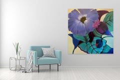 Big Lavender - Large Floral Painting - Marc Zimmerman