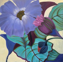 Big Lavender - Large Floral Painting - Marc Zimmerman