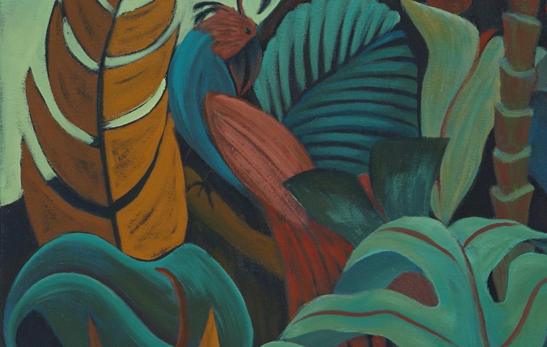 Paradiesvogel - Landschaftsmalerei - Zeitgenössische Kunst von Marc Zimmerman im Angebot 4