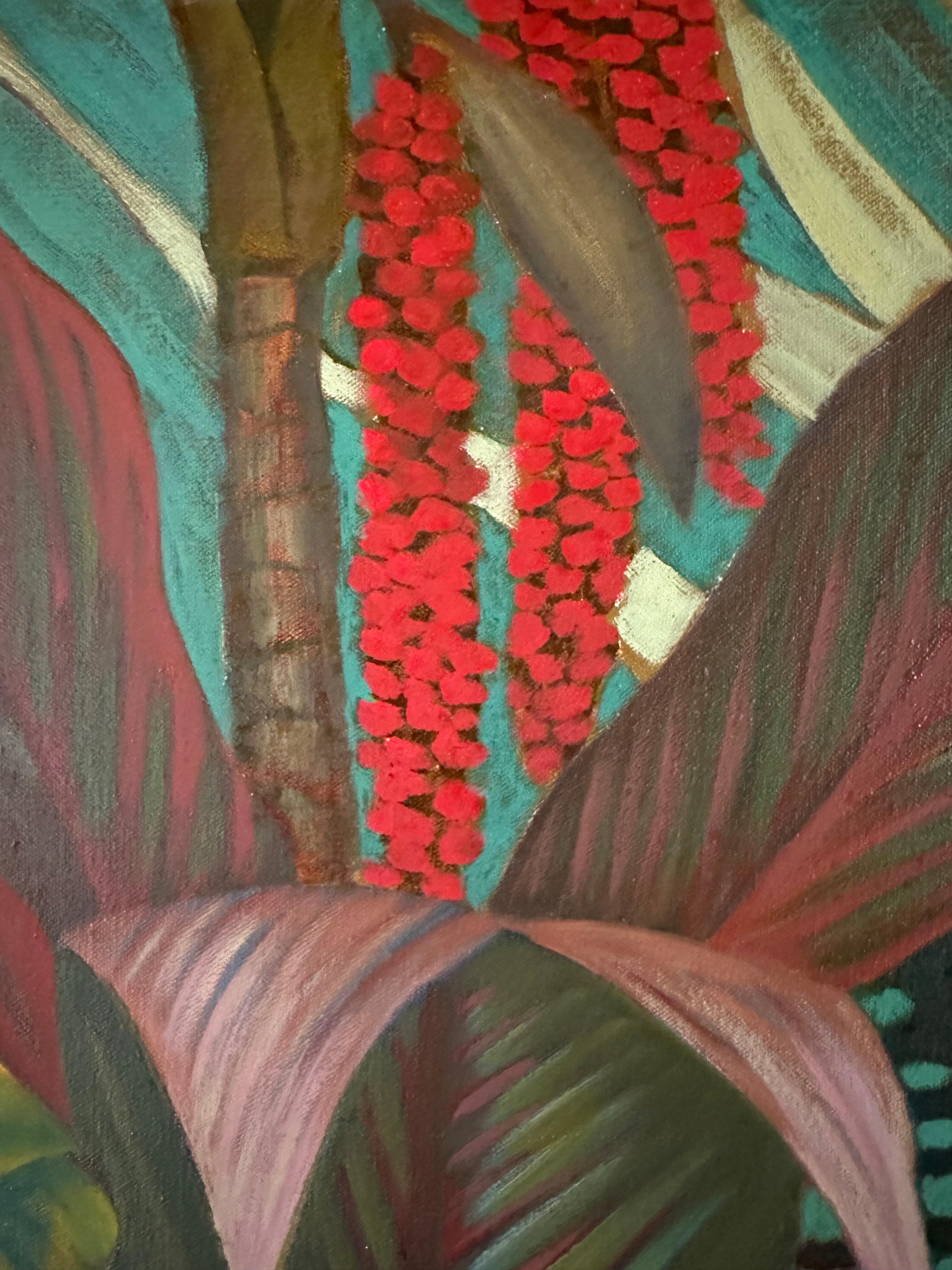 Botanical Splendor - Landscape Painting - Oil on Canvas By Marc Zimmerman For Sale 4