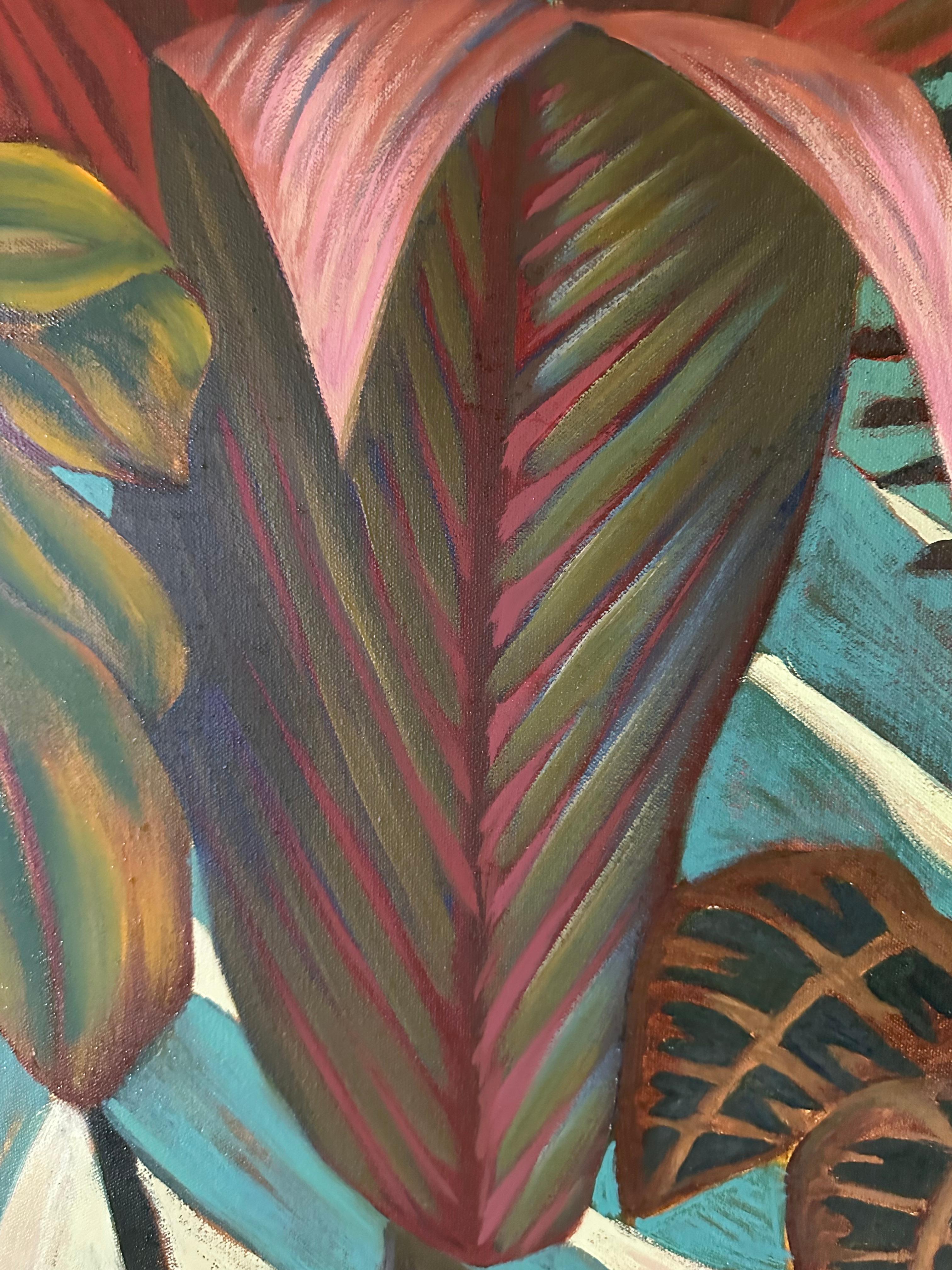 Botanical Splendor – Landschaftsgemälde – Öl auf Leinwand von Marc Zimmerman im Angebot 5
