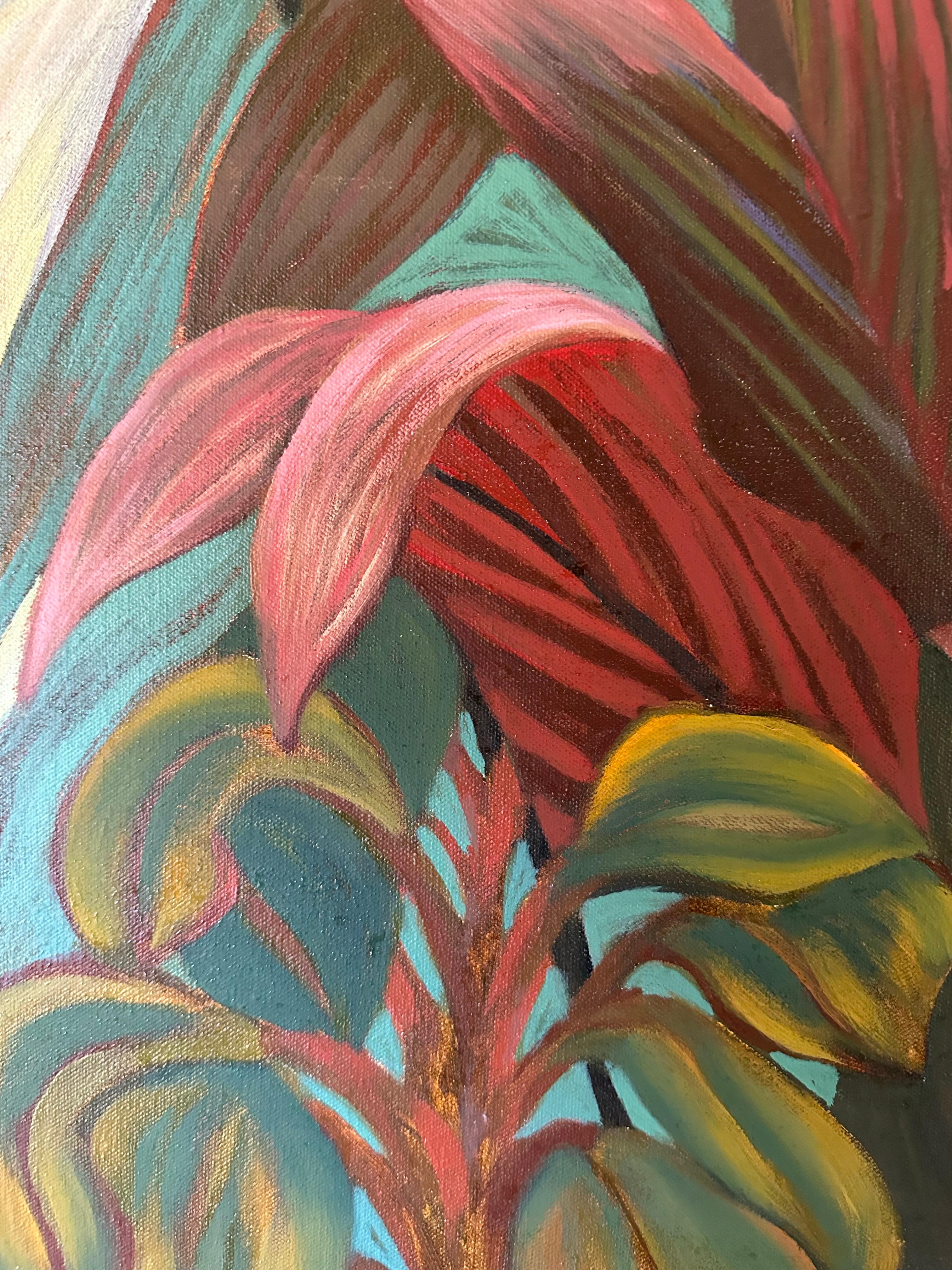 Botanical Splendor – Landschaftsgemälde – Öl auf Leinwand von Marc Zimmerman im Angebot 6