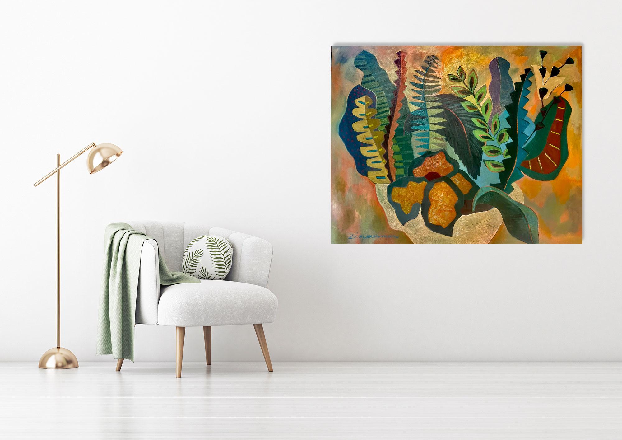 Ramo - Pintura floral - Arte floral de Marc Zimmerman en venta 1
