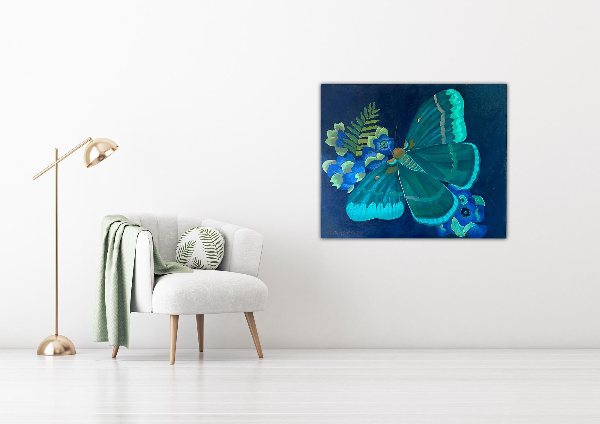Farfalla - Pittura di animali di Marc Zimmerman in vendita 1