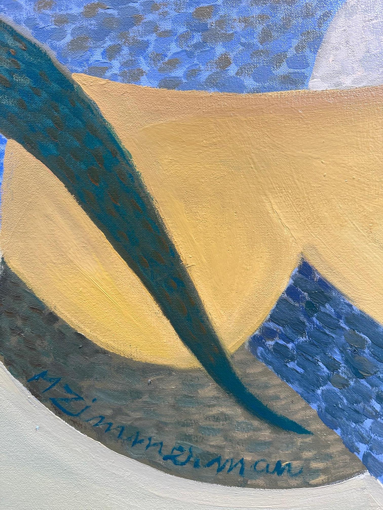 Chorale In C Major - Abstract Painting Yellow & Blue by Marc in vendita 2