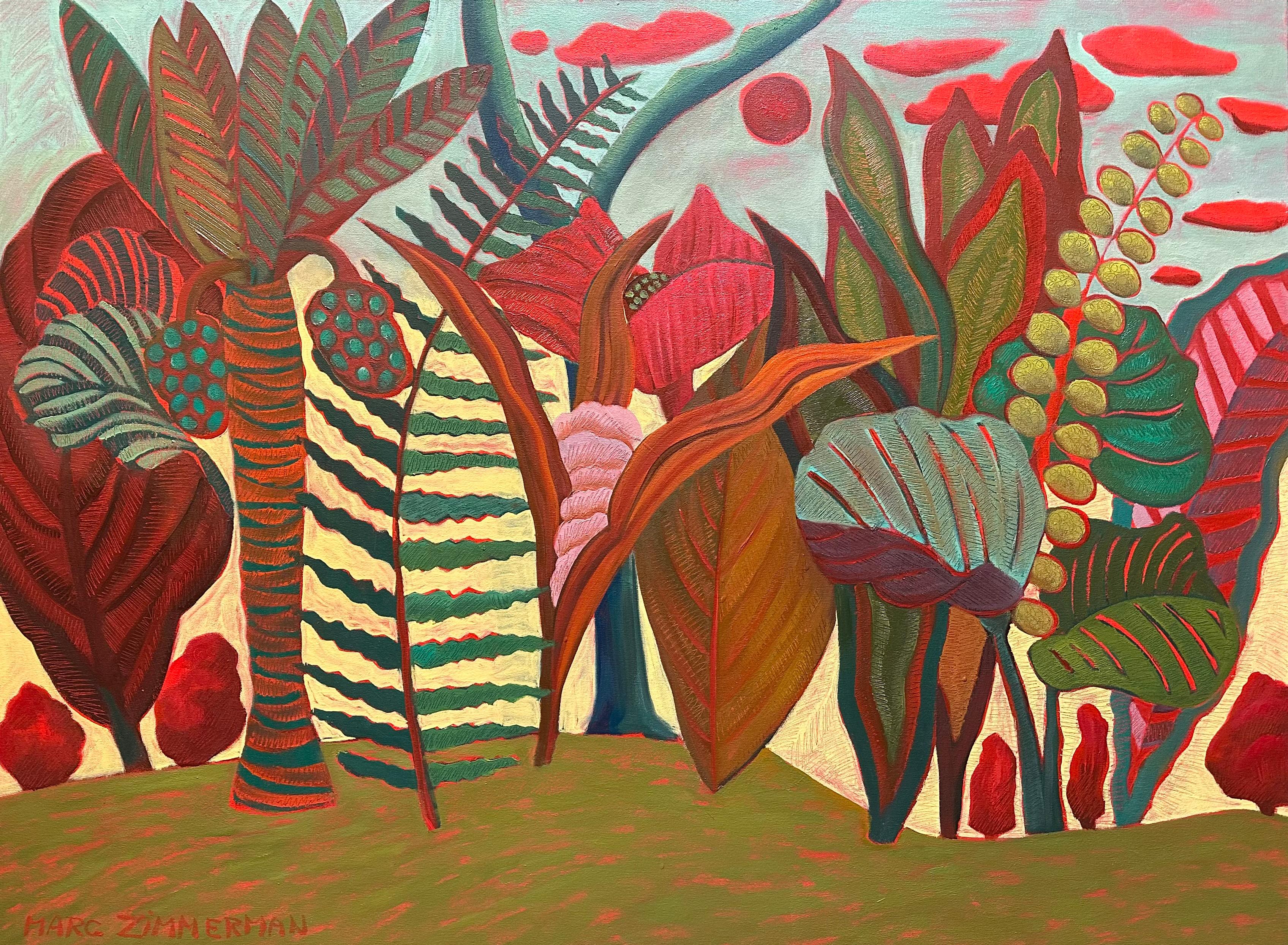 Colorful Jungle By Marc Zimmerman


Marc Zimmerman creates playful paintings, whether deep mysterious jungle or delightfully whimsical florals. His color palette explores various harmonies yet always surprises with new color excitement. Years of