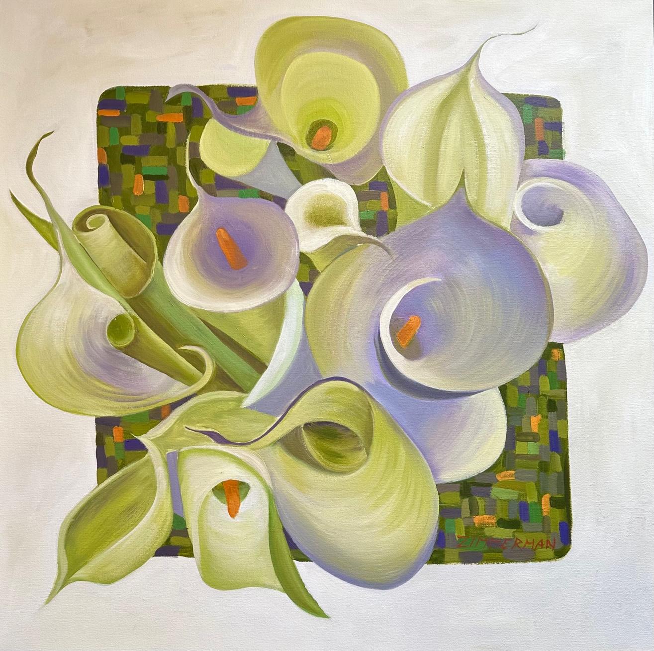 'Contained, Yet Expanding' - Calla Lily Flowers - Marc Zimmerman

This masterpiece is exhibited in the Zimmerman Gallery, Carmel CA.

ABOUT THE ARTIST
Marc Zimmerman is a visionary artist whose creations embody a captivating blend of playfulness and