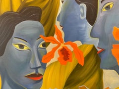 Au cœur de la Jungling - Peinture figurative - Art moderne américain par Marc