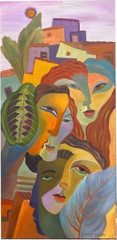 Falling Leaves - Abstract Figurative Art by Marc Zimmerman - Contemporary