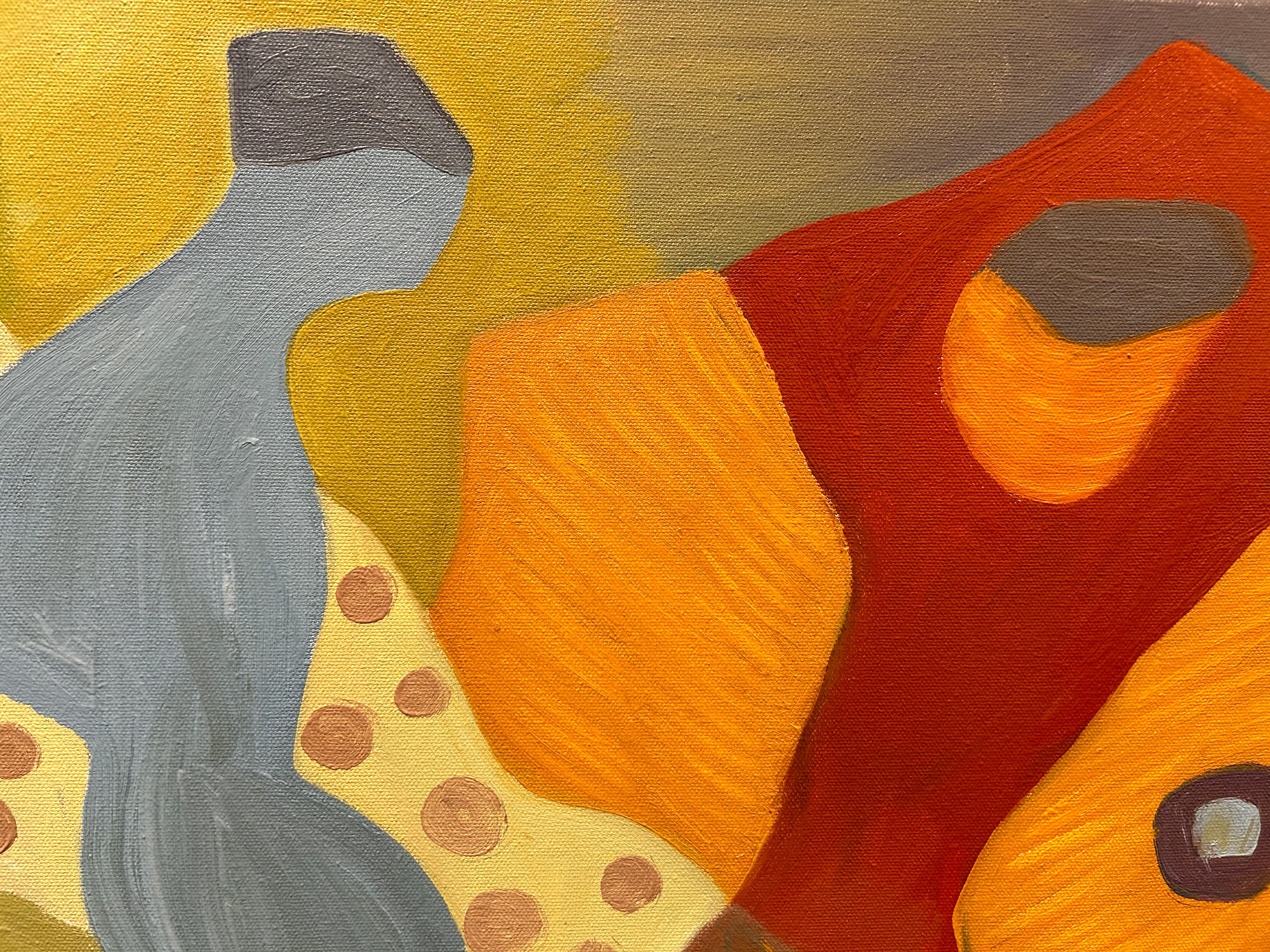 Questo quadro è attualmente esposto presso la Zimmerman Gallery di Carmel, in California.
Astratto con un'inclinazione figurativa; il meglio dei mondi opposti unito alla delizia dei colori pastello, morbidi ma audaci, espressi nelle sue opere d'arte