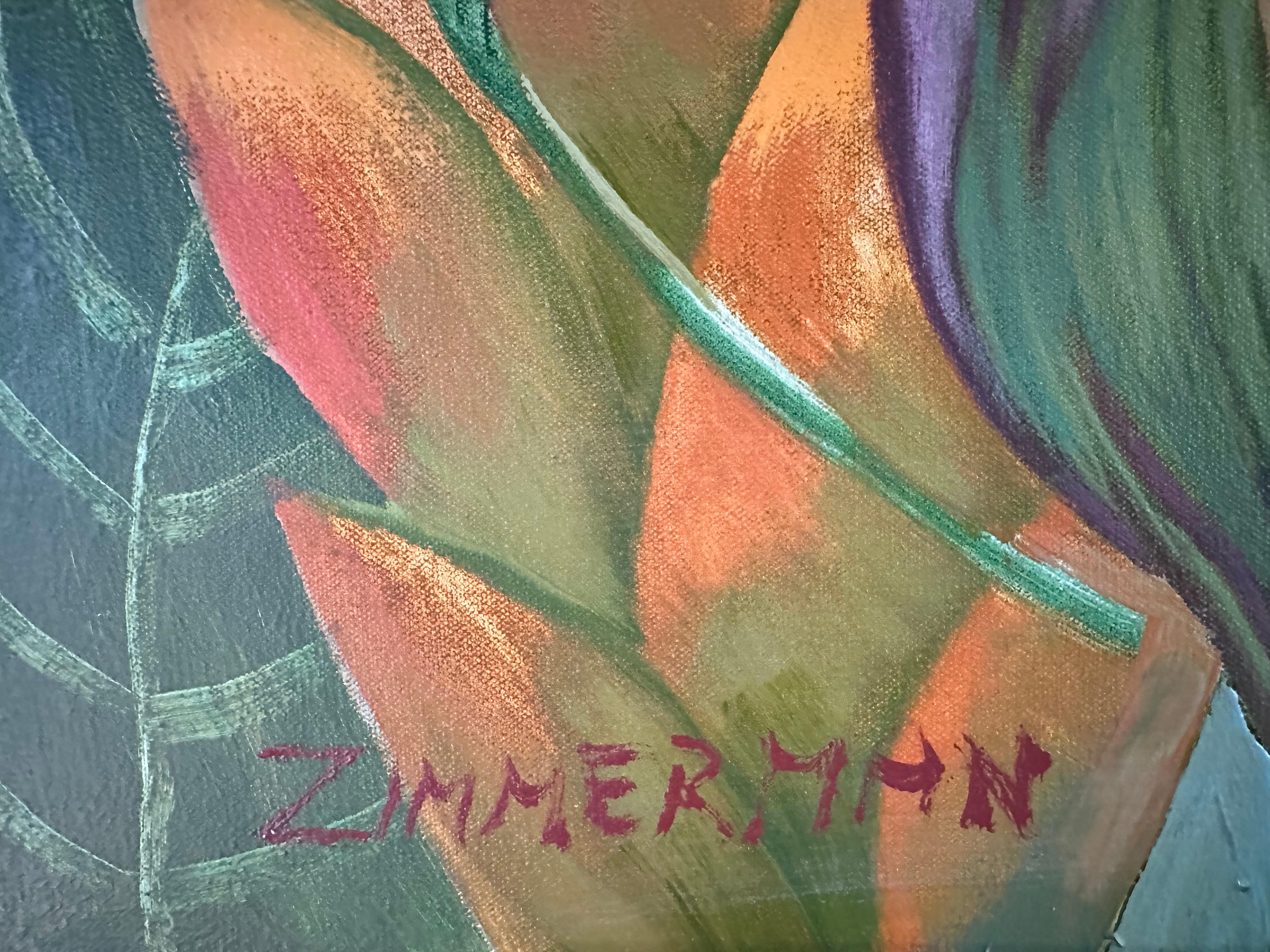 Tissu floral de Marc Zimmerman - Art contemporain en vente 2