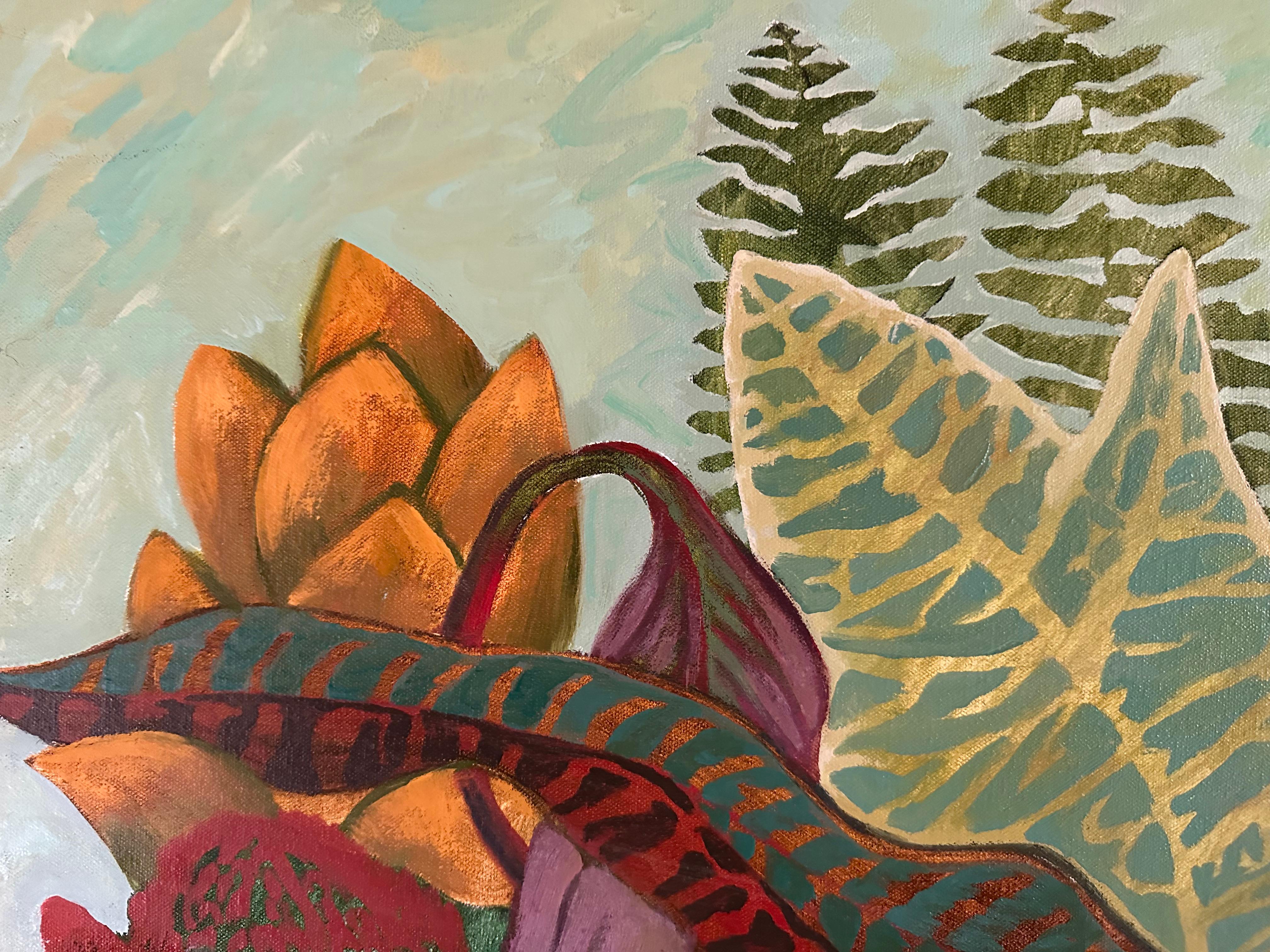 Tissu floral de Marc Zimmerman - Art contemporain en vente 3