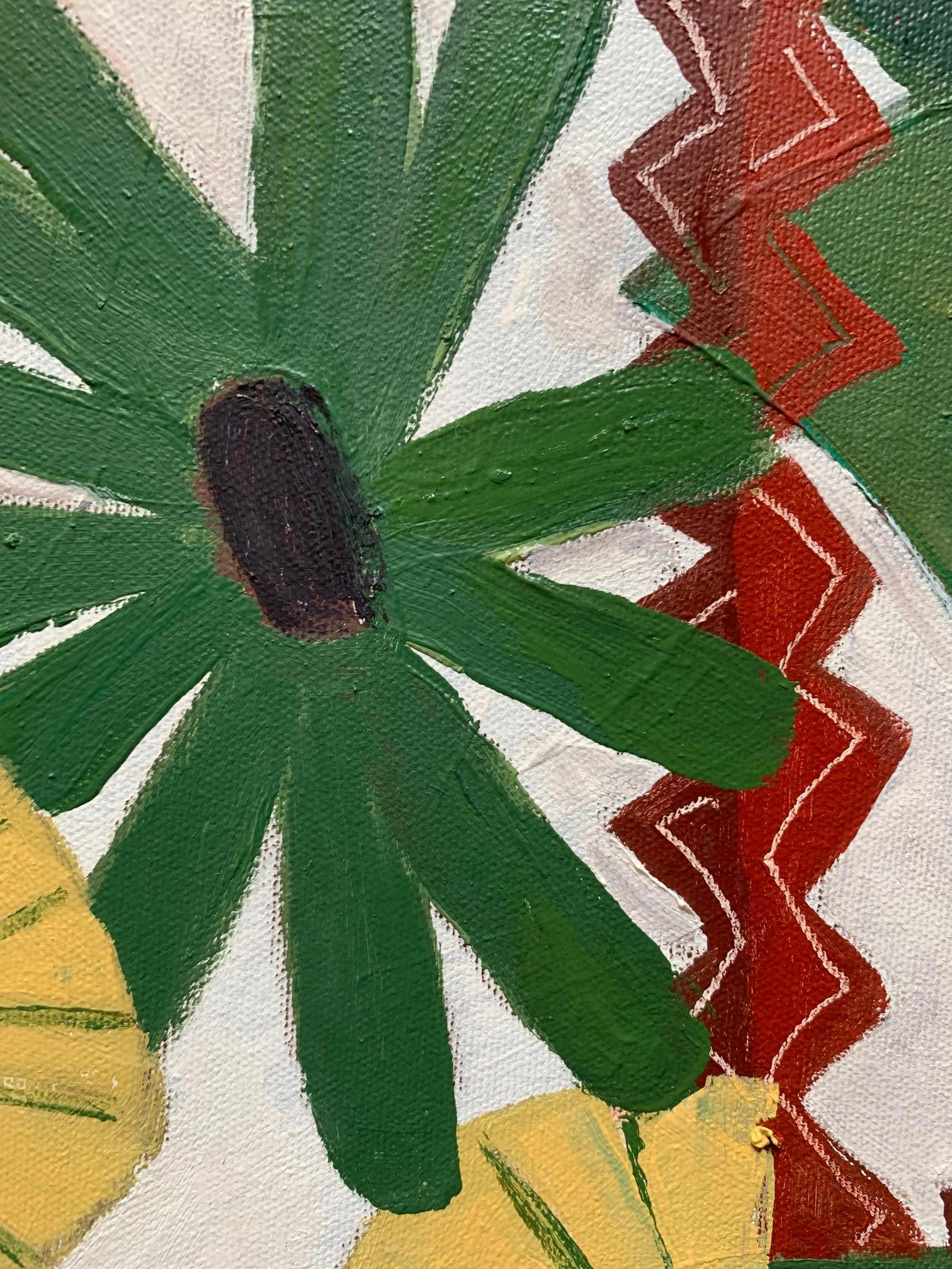Floral Invention #4 – Ölgemälde auf Leinwand von Marc Zimmerman im Angebot 2