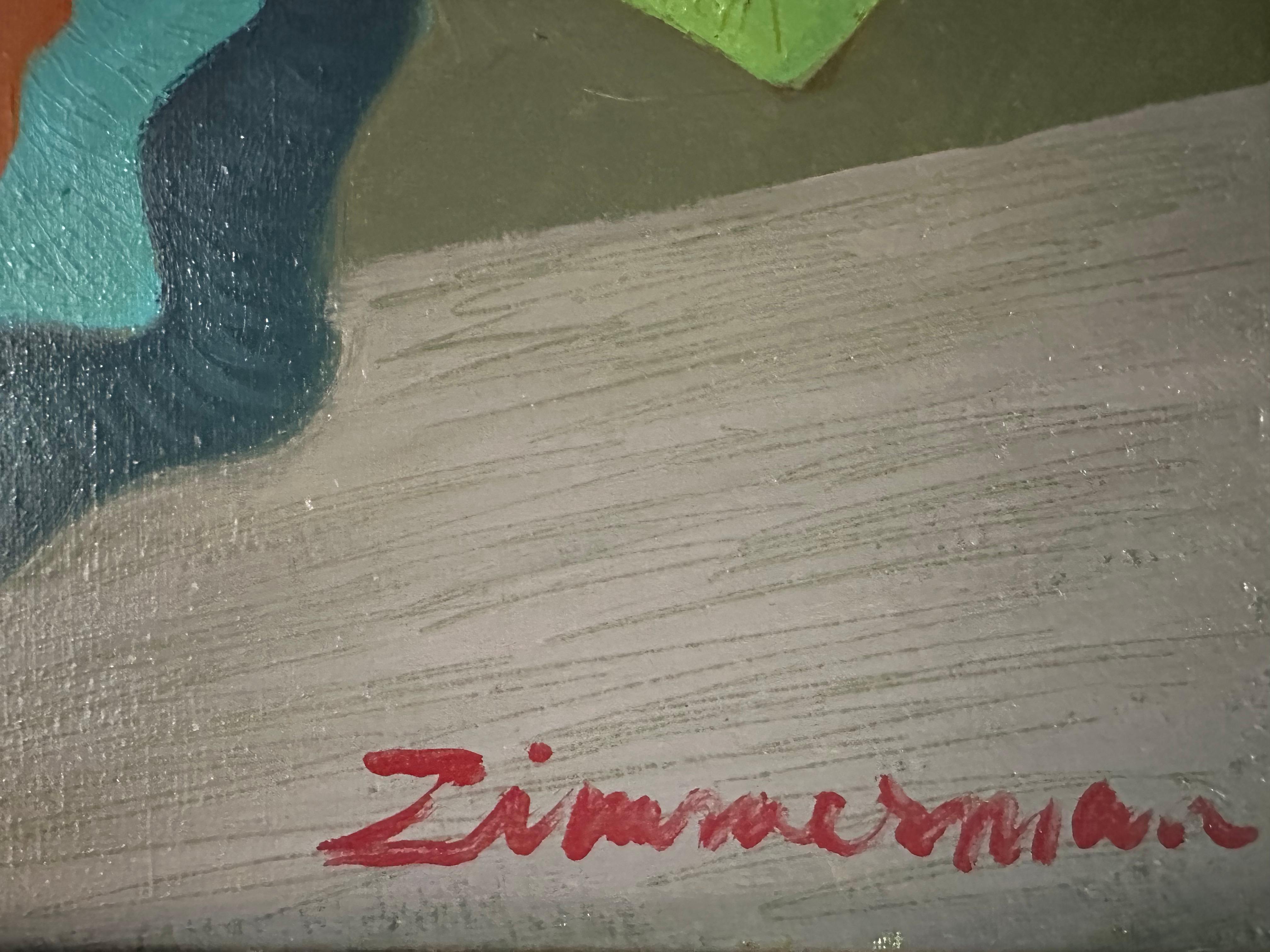 Floral Invention #7 - Abstract Painting - Modern Art By Marc Zimmerman For Sale 2