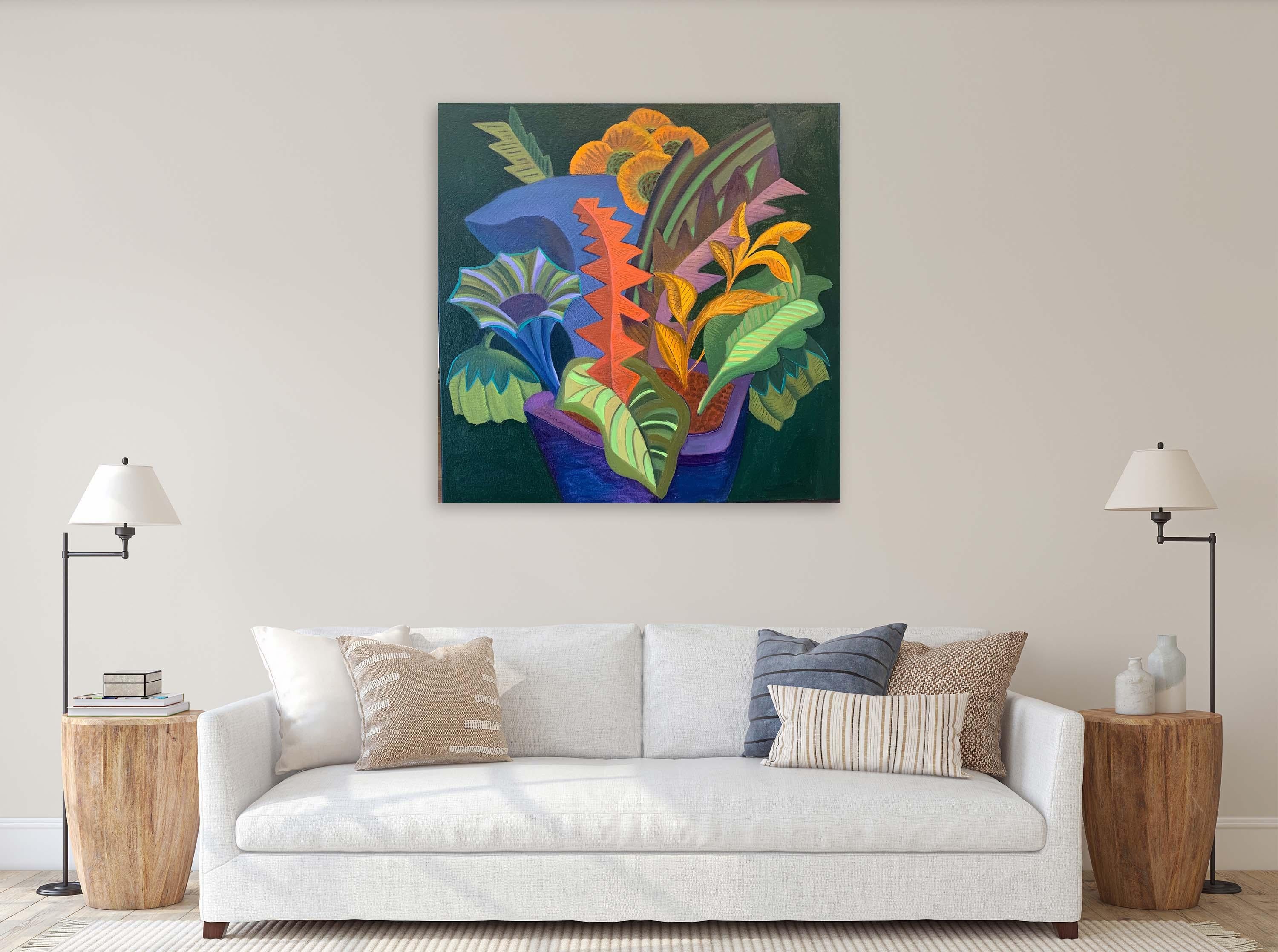 Invención floral nº 8 - Pintura abstracta - Arte moderno de Marc Zimmerman en venta 1