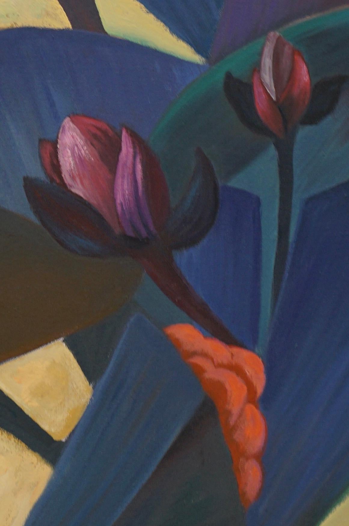 Blumen-Invention – Blumenmalerei – Stillleben- Kunst von Marc (Zeitgenössisch), Painting, von Marc Zimmerman