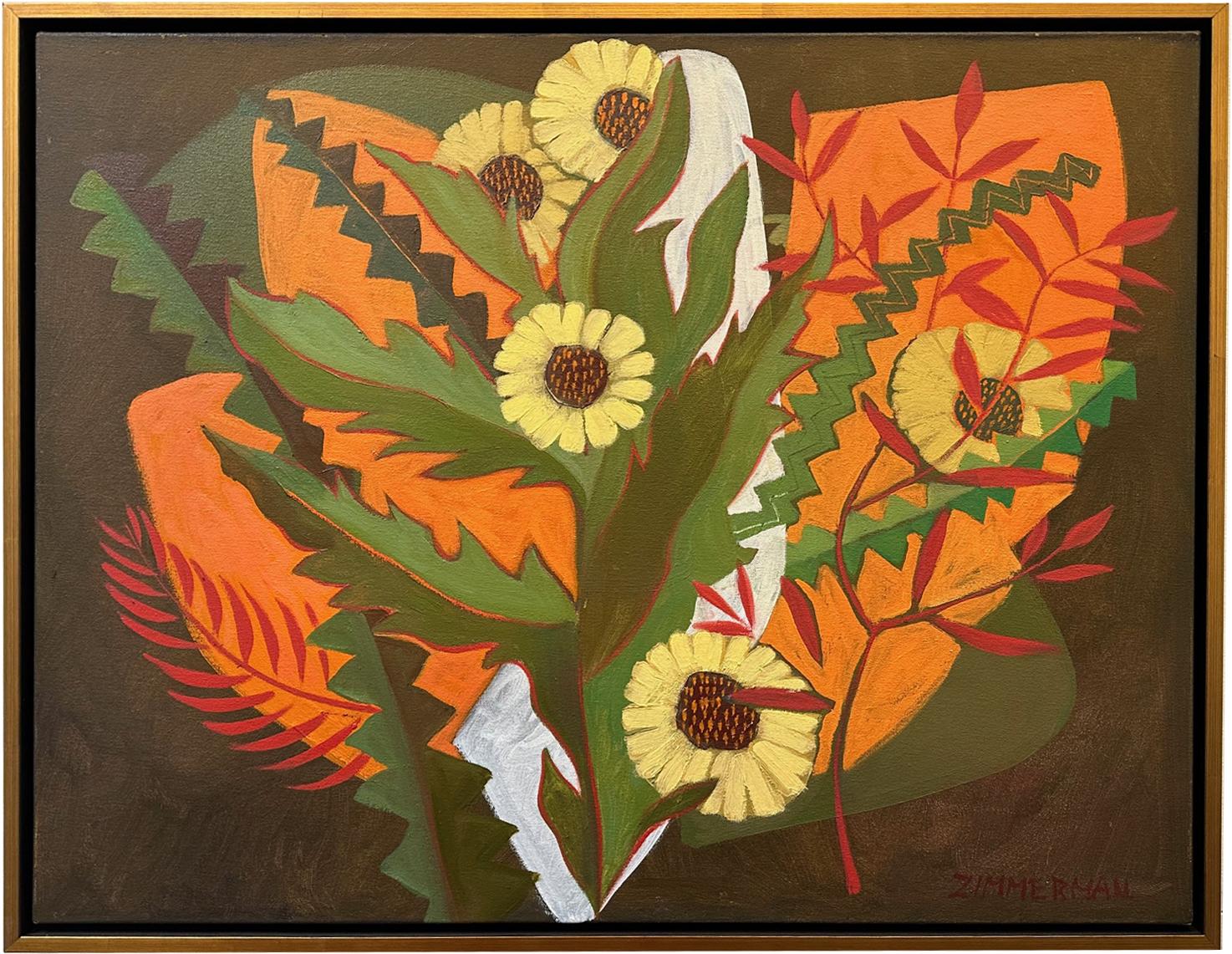 'Floral on Orange Background' , oil on canvas , framed, by Marc Zimmerman

This masterpiece is exhibited in the Zimmerman Gallery, Carmel CA.

The painting comes with a certificate of authenticity and a letter of appraisal.

Marc Zimmerman creates