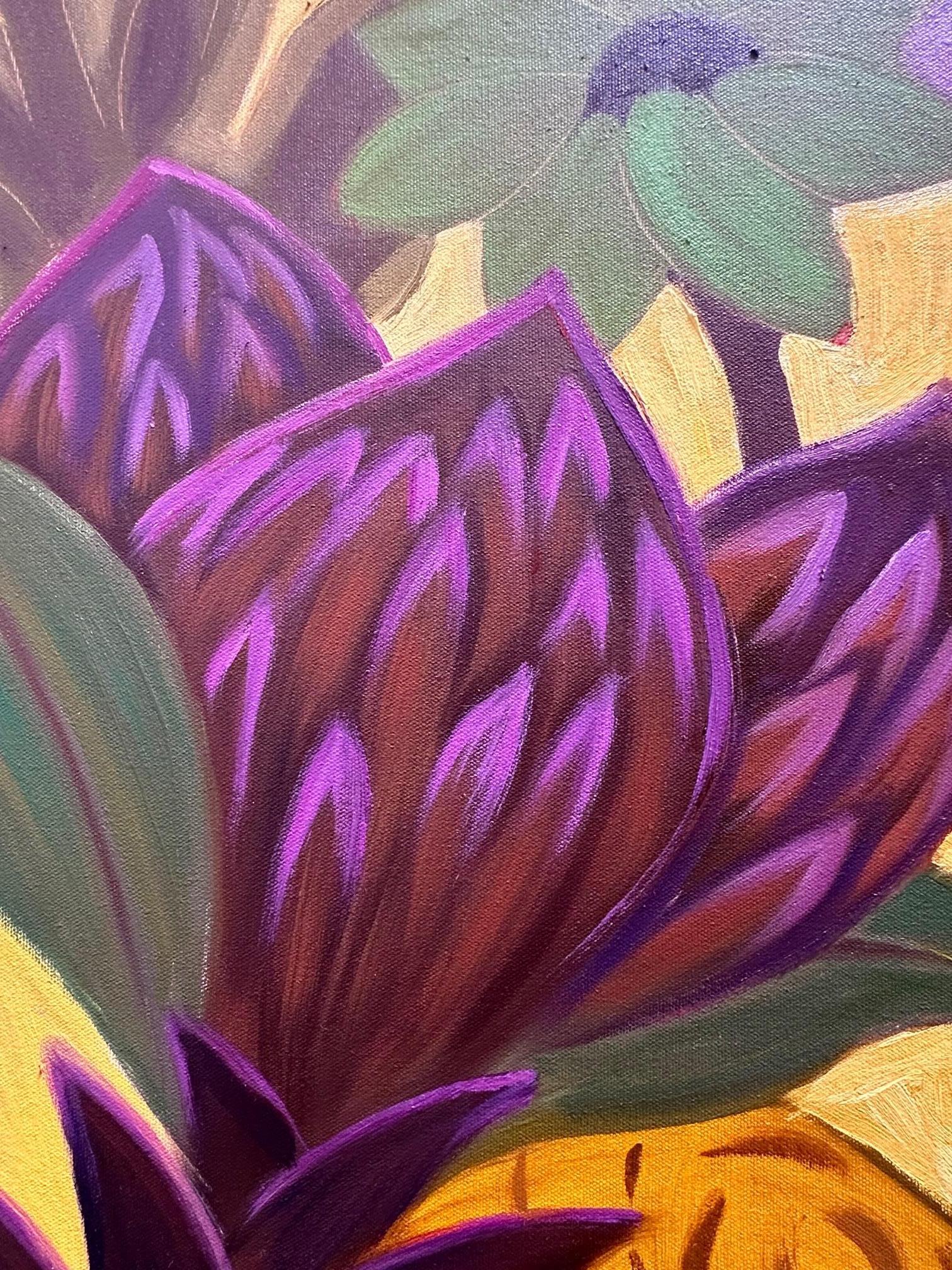 Serenata floral - Cuadro de flores de Marc Zimmerman - Arte de bodegón en venta 3