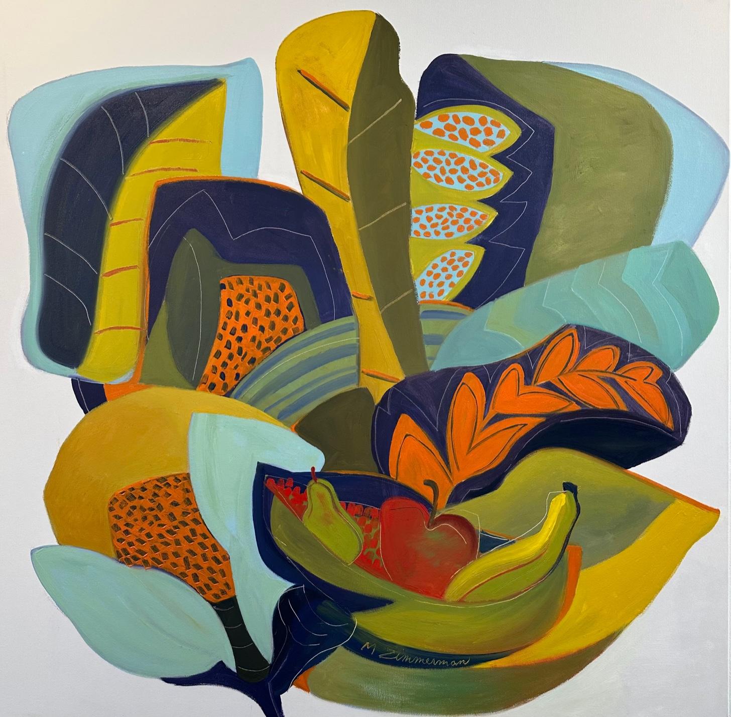 Florals and Fruits- Abstract Painting By Marc Zimmerman

This masterpiece is exhibited in the Zimmerman Gallery, Carmel CA.


Marc Zimmerman creates playful paintings, whether deep mysterious jungle or delightfully whimsical florals. His color