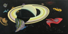 Gravitation - Peinture Galaxy spatiale de Marc Zimmerman