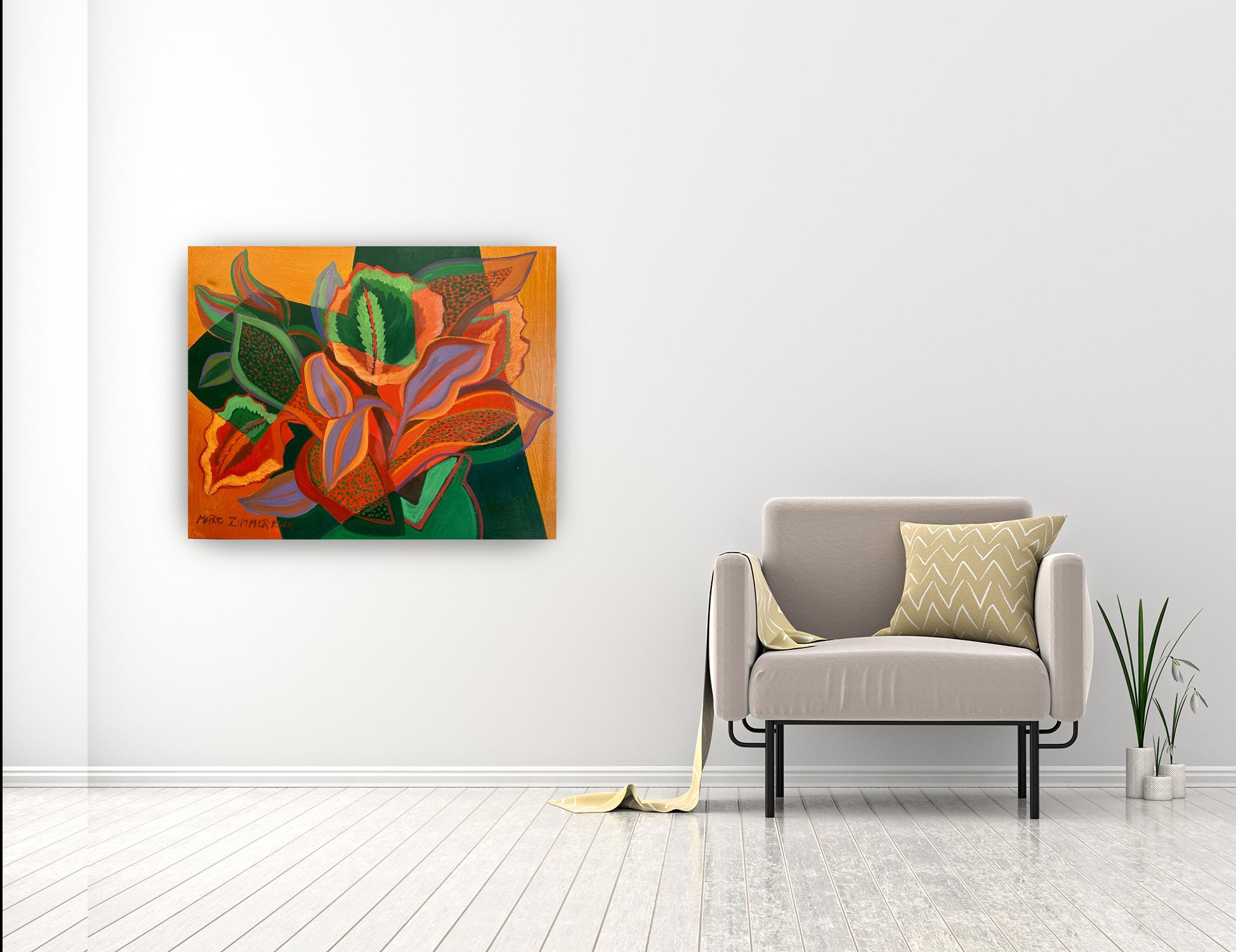 Interstices – Blumengemälde von Marc Zimmerman im Angebot 1