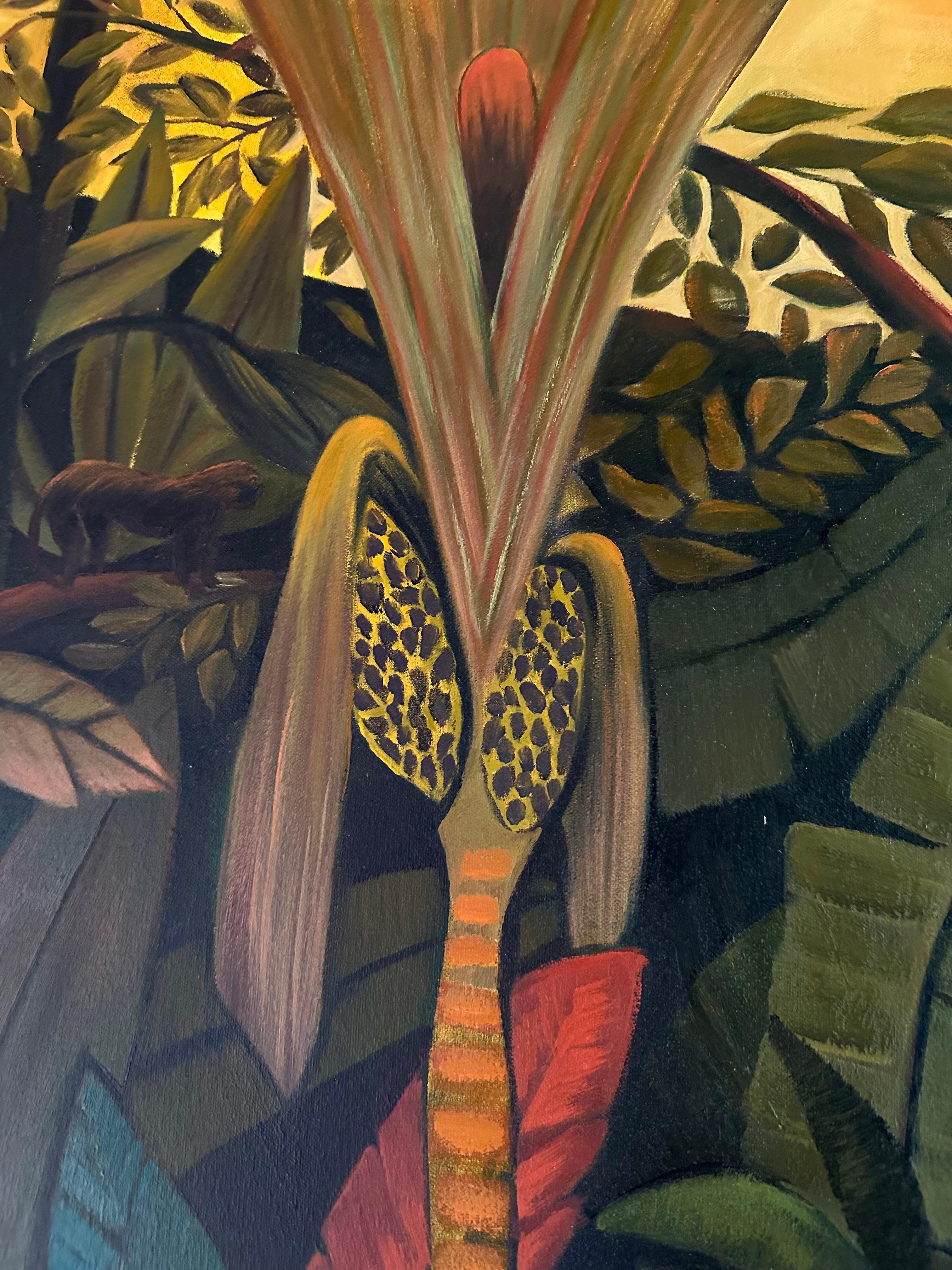 Jungling Escape - Pittura di paesaggio - Arte moderna americana Di Marc Zimmerman in vendita 4
