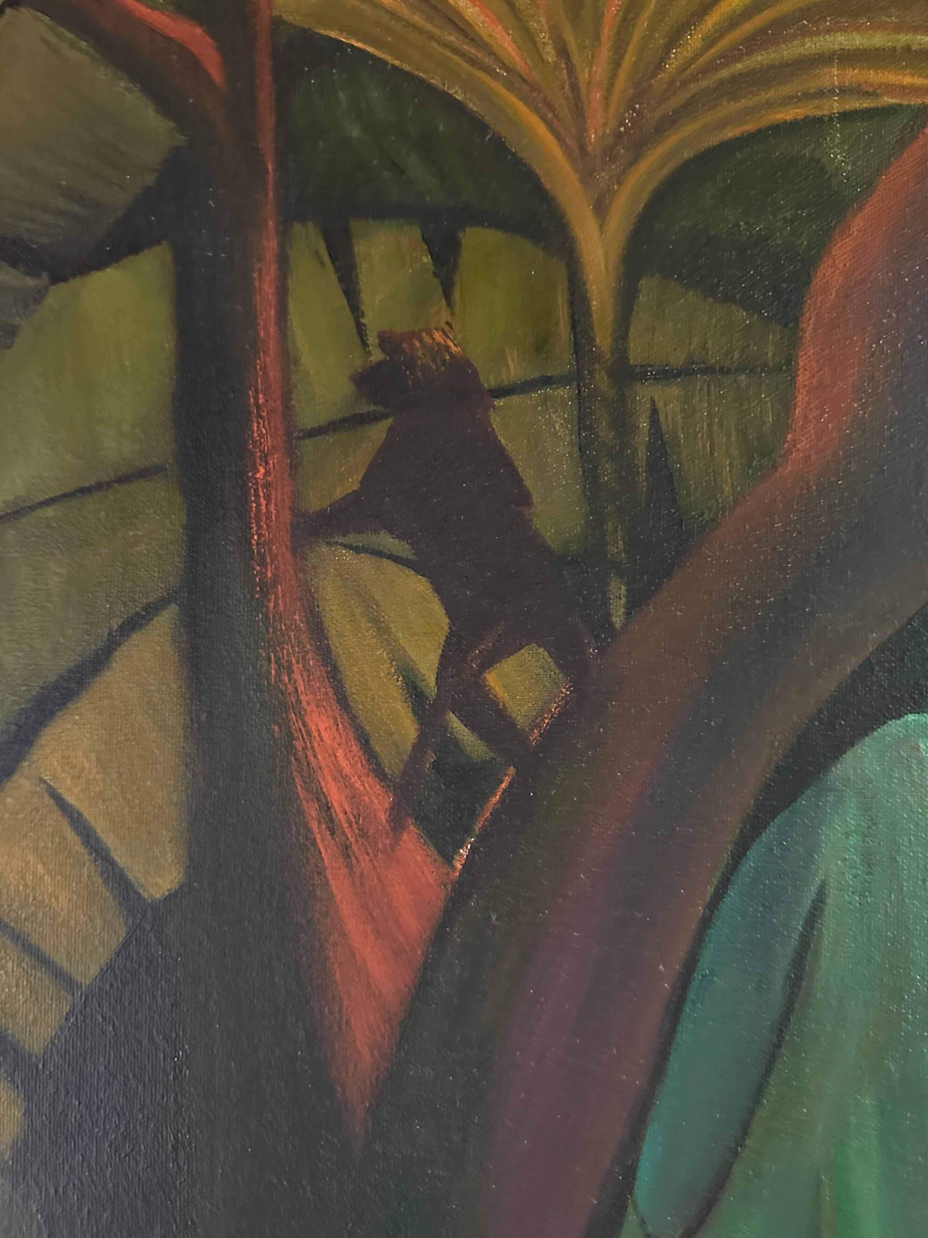 Jungling Escape - Pittura di paesaggio - Arte moderna americana Di Marc Zimmerman in vendita 6