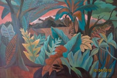 Fantasia della giungla #2 -  Pittura di paesaggio - Olio su tela di Marc Zimmerman