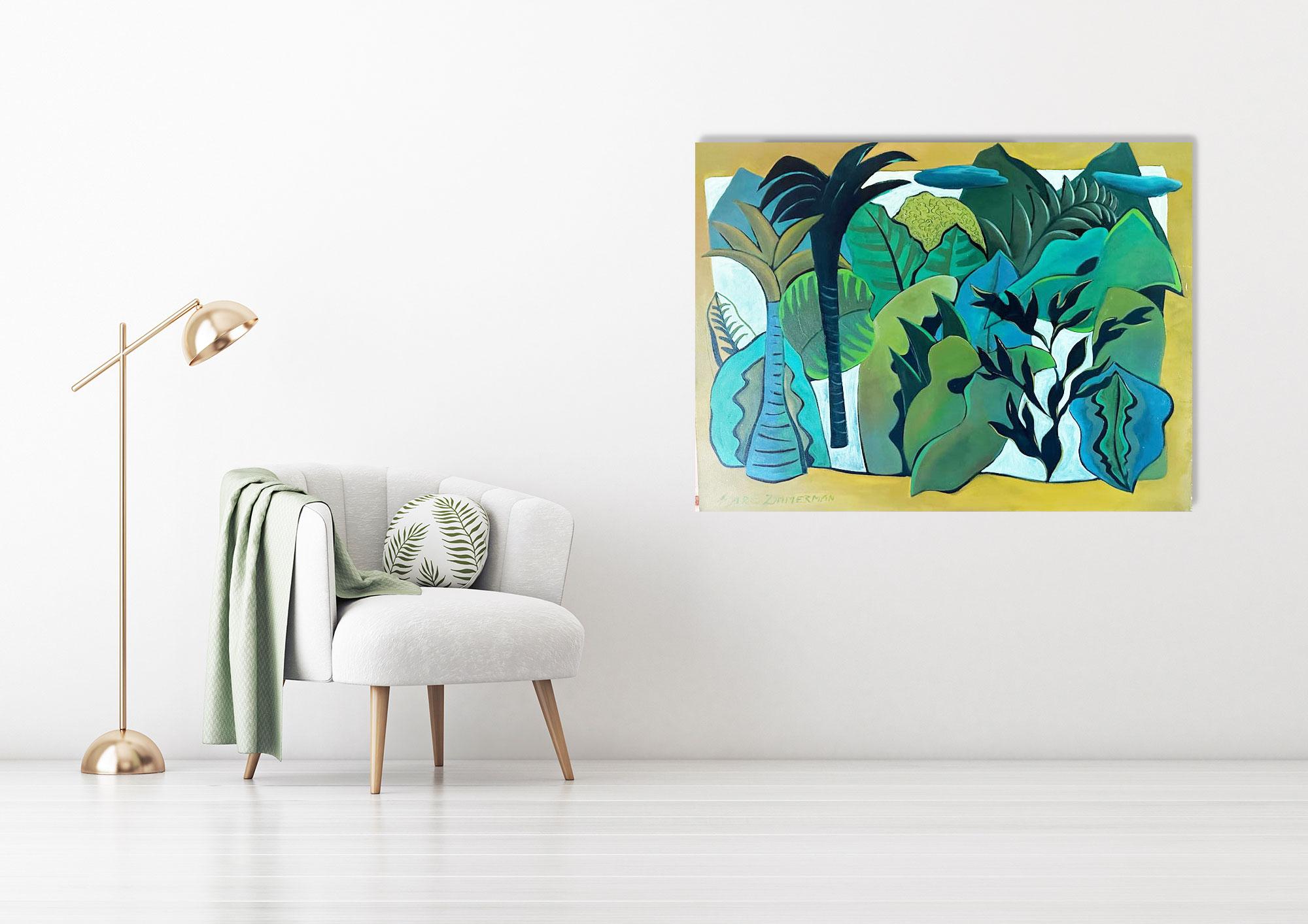 Jungle Flow - Peinture de paysage de Marc Zimmerman en vente 1