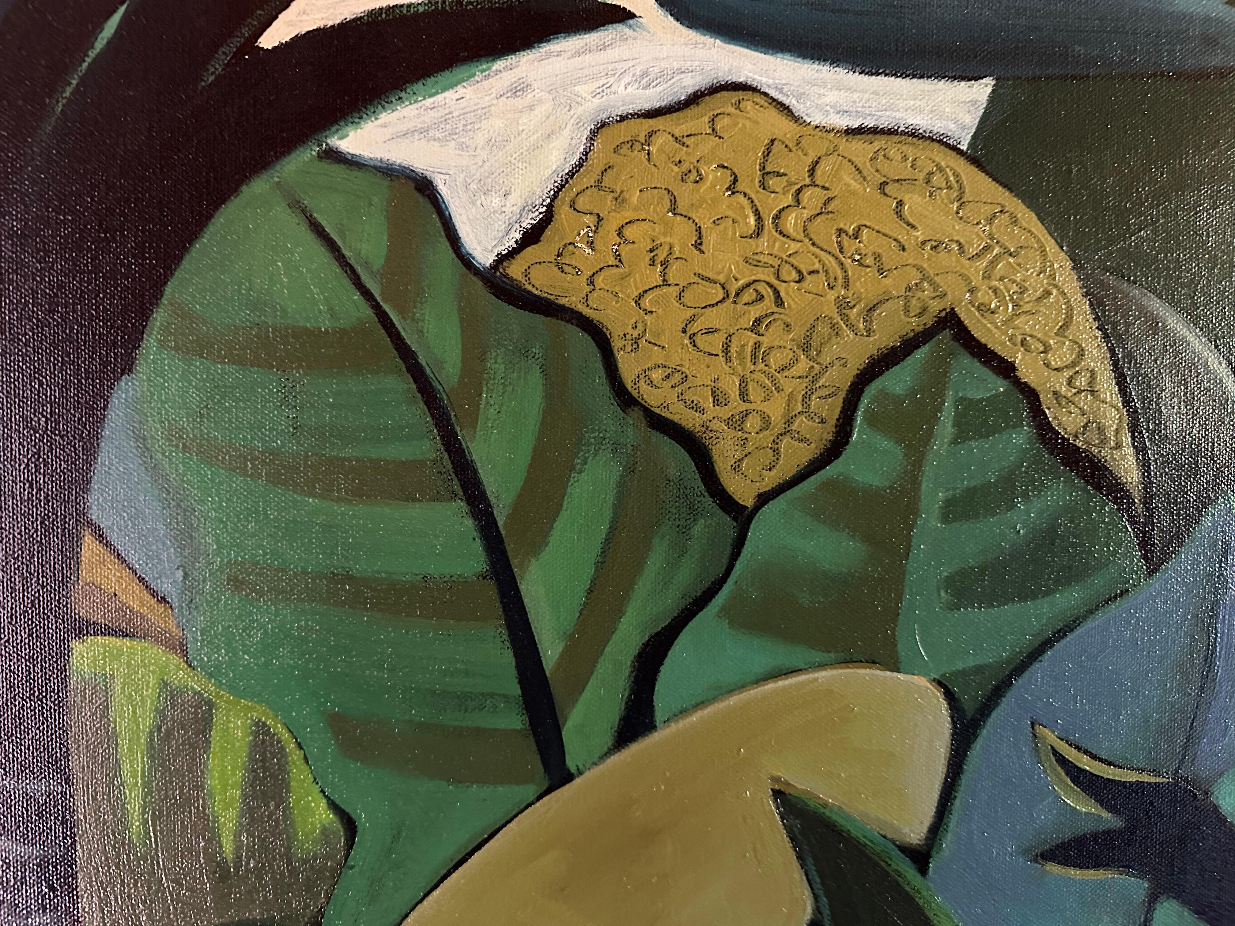 Jungle Flow - Paesaggio dipinto da Marc Zimmerman in vendita 3