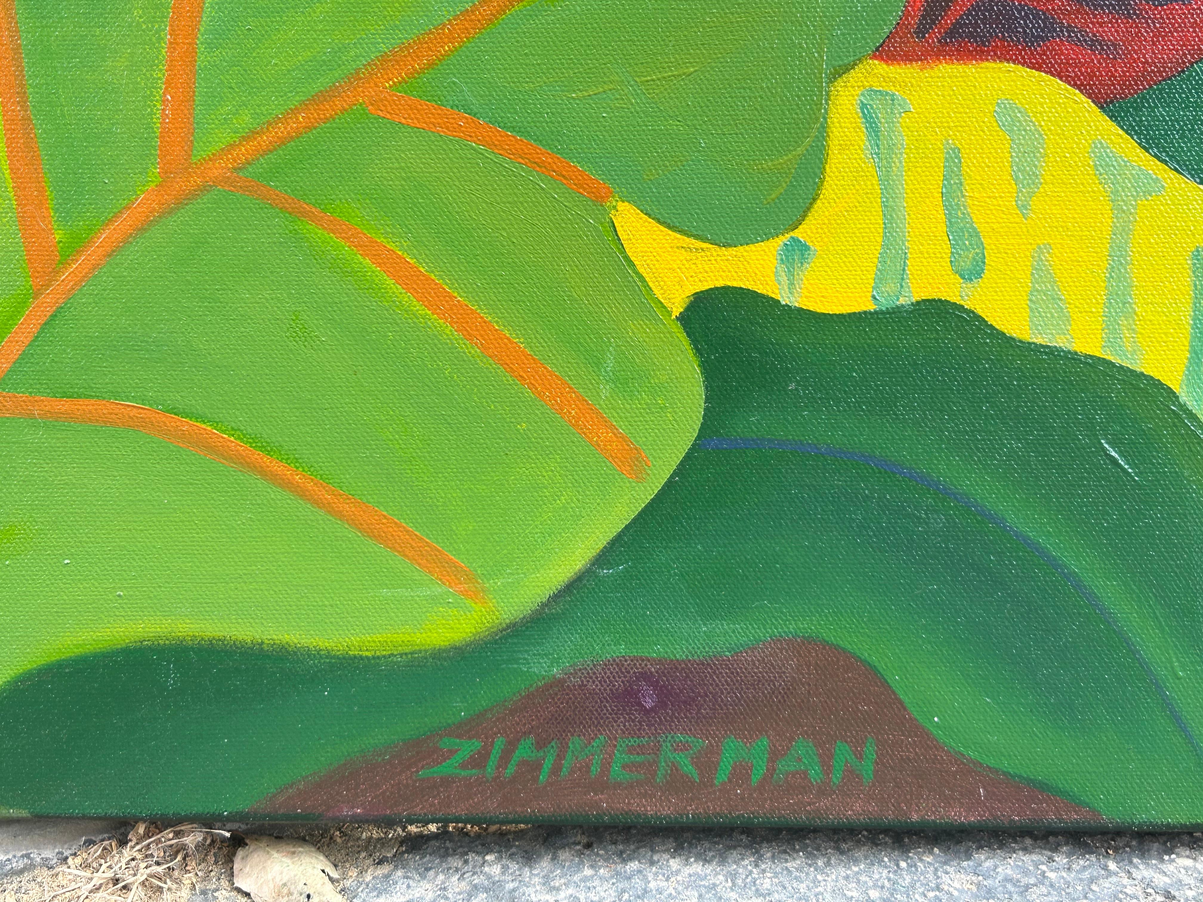 Lose und gefundene Hühner – Painting von Marc Zimmerman