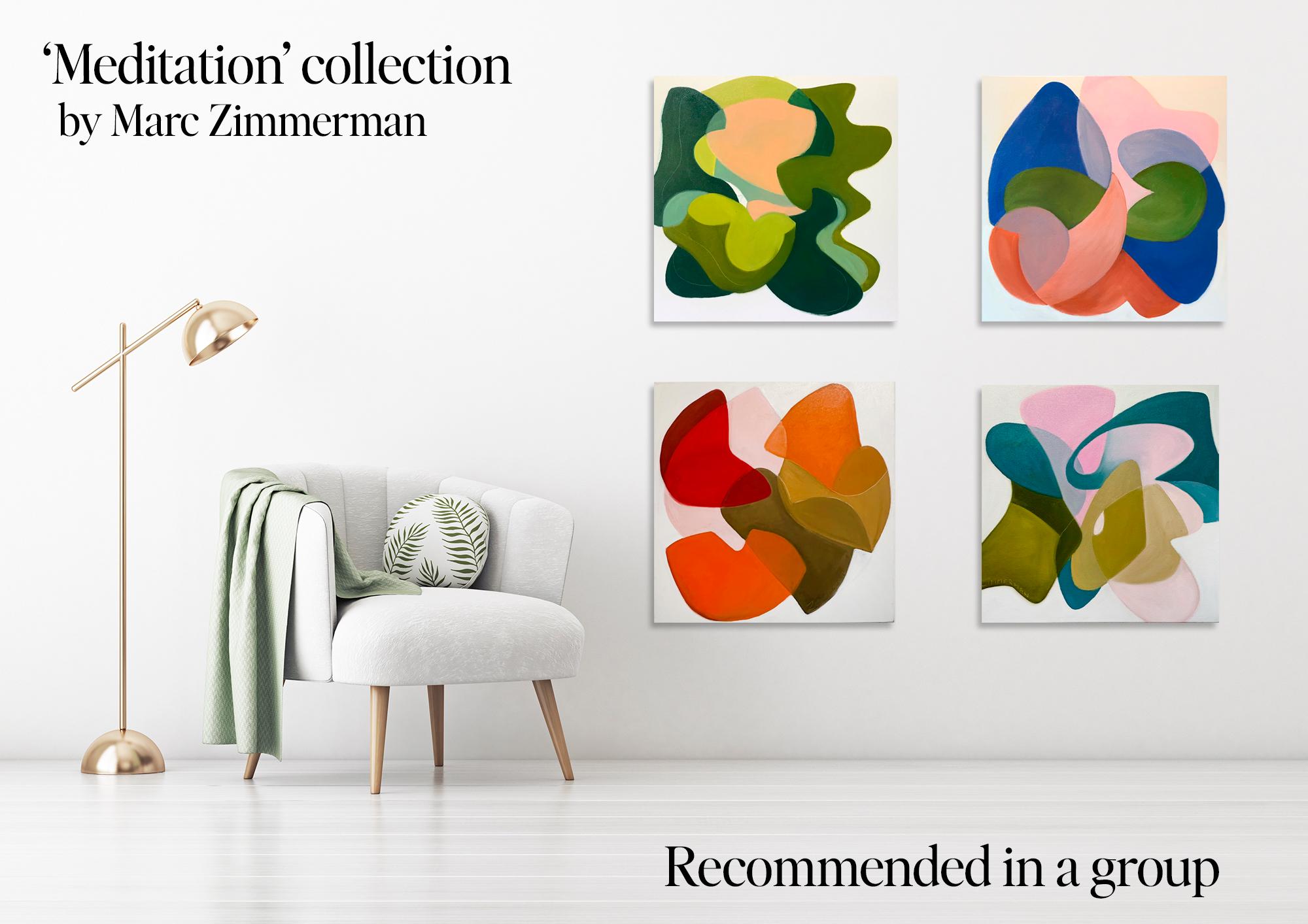 Meditation 5 – Minimalistisches abstraktes Gemälde – Marc Zimmerman im Angebot 2