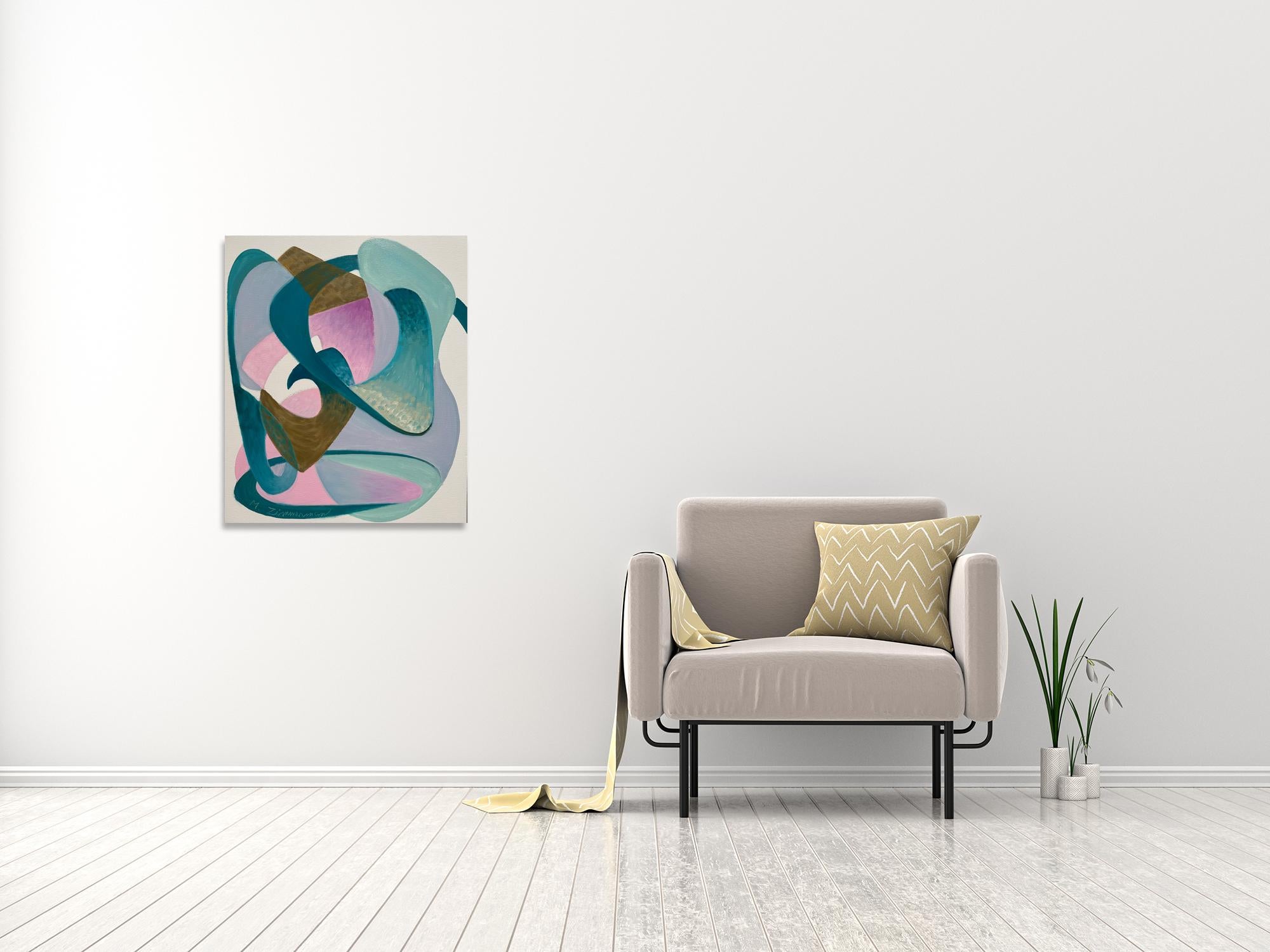 Meditation 7 - Minimalist Abstract - Small Painting - Marc Zimmerman For Sale 1